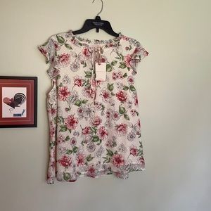 Skies Are Blue floral blouse NWT